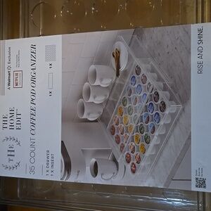 Clear Coffee Pod Organizer Set